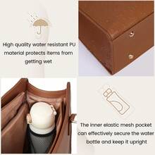 NEWHEY Bolso de mano tipo maletín para laptop, bolso de compras de mano, bolso para laptop de 15.6 pulgadas, bolso de trabajo impermeable de cuero PU, bolso de hombro con cartera, set de 2 bolsos de mano para negocio, trabajo, escuela, funda para laptop, funda para laptop para mujeres, funda portátil con asa para viajes de negocios - Multicolor - Ver 9