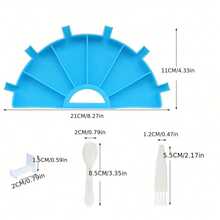 6件套网格调色盘钻石画托盘套装，大容量钻盘，钻石画笔，美甲串珠盘，十字绣，钻石画，新款多功能翻转钻石托盘，DIY点钻笔，钻石收纳托盘，钻石刺绣屏风，钻石托盘工具 - Multicolor - 查看 6