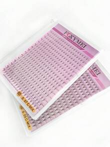 15 pares de extensiones de pestañas postizas precurvadas 3D 6D 10D 12D 14D 16D con base puntiaguda, efecto de pestañas de visón sintético esponjoso y rizado, hechas a mano - D - Ver 8
