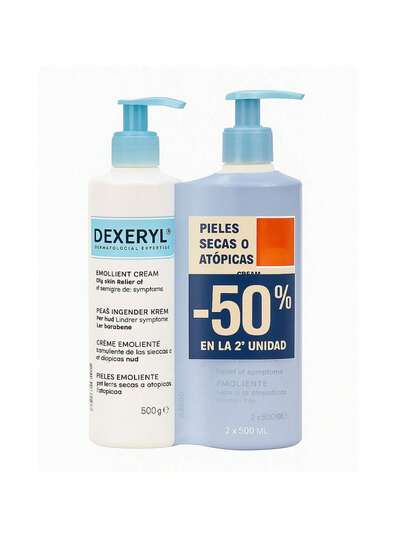 Compra Ducray Dexeryl Crema Emoliente 500 ml Pack - Ideal para Piel Seca y Sensible, Alivia Xerosis y Dermatitis Atópica, Fórmula con Glicerina y Vaselina para Hidratación Intensa, Textura Suave y Rápida Absorción, Protege y Mejora la Flexibilidad Cutánea, Recomendado por Usuarios, 5 Estrellas en Opiniones.