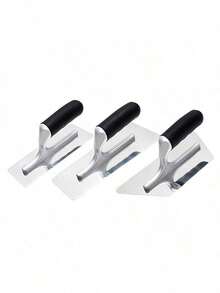 3件套不锈钢塑料手柄混凝土抹刀，适用于墙面抹灰、刮腻子、建筑石膏板工具 - A - 查看 7