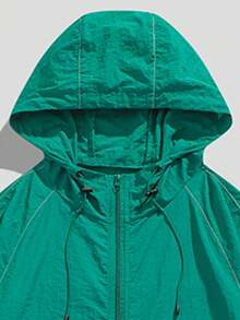 女士轻薄冰丝外套，轻薄亲肤，适合夏季度假、旅行、户外运动、徒步、钓鱼，速干连帽衫 - 綠色 - 查看 8