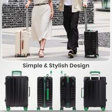 20 Inch Carry On Suitcase, Lightweight PC Hard Shell Travel Luggage Cabin Suitcase With Wheels & TSA Lock Overhead - 20 inch - View 7