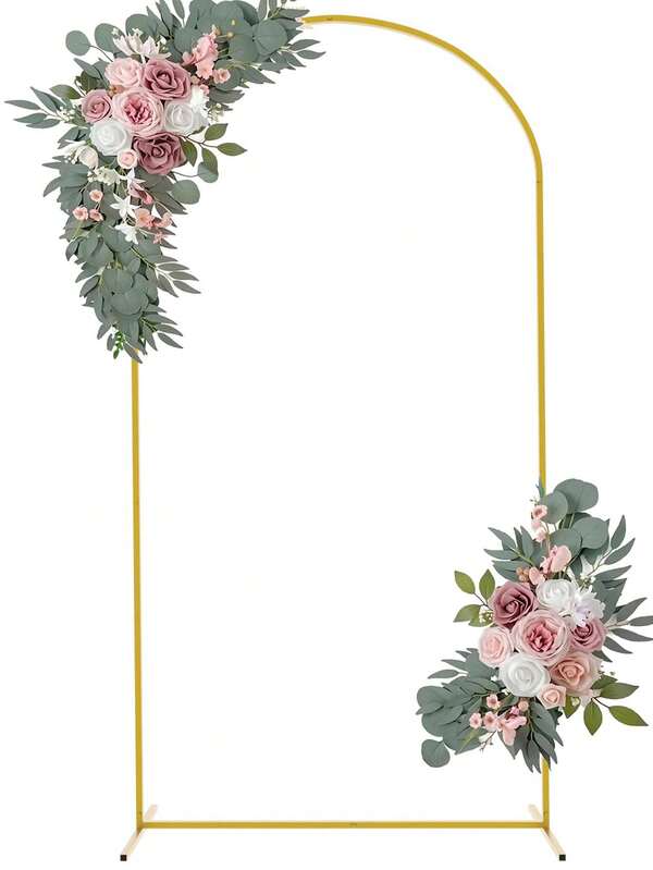 7.2ft Metal Wedding Arch Backdrop Stand, Suitable For Wedding Ceremony, Birthday Party, Bridal Shower, Photo Booth, Garden, Floral Balloon Arch Decor