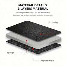 Bộ 2 bọc ghế trước ô tô đa năng, chất liệu da PU cao cấp, có tựa lưng cao, kiểu dáng xô - Phù hợp với hầu hết các dòng xe sedan, xe tải và SUV, sử dụng được quanh năm. - đường kẻ - Xem 9