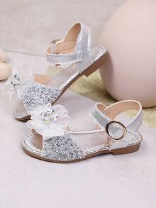 婴儿凉鞋 - 銀色 - 查看 2