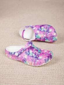 Adjustable Loose Flat Sandals, Suitable For Garden, Casual, Travel, Beach, Closed Toe - Multicolor - View 2