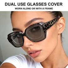 cabecade 时尚男女通用夜视眼镜夹片式，适合日常佩戴和音乐节，是理想的礼物之选。 - 彩色 - 查看 2