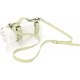 Correa de hombro blanco cremoso + verde pastel claro