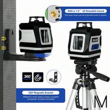 Nivel Láser Autonivelante 5 Líneas Nivelador Con Trípode - Tipo de Enchufe A USA (110-127V) - Ver 9