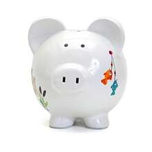 Hucha de Cerámica para Ahorro en Forma de Casa Temática de Acampada Regalo Decorativo para Niños y Adultos-B029 - Atrás de pesca - Ver 3