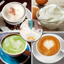 1pc Electric Milk Frother, Electric Coffee Stirrer, Milk Foamer, Hand Mixer, Foam Maker, Creative Electric Mixer, Electric Coffee Stirrer, Milk Mixer, Kitchen Gadget, Kitchen Appliance - Multicolor - View 8