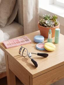 1pc Eyelash Curler With Comb, Suitable For All Eye Shapes, Curved Eyelash Curler, Natural & Long-Lasting, Women Makeup Gift - Black - View 7