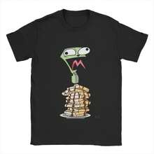 Invaders Zims Cotton T-Shirt For Man Summer  Classic T Shirts O-Neck Leisure Tees Oversize Cheap Tops - màu đen - Xem 10