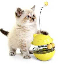 Adjustable Hole Cat Slow Feeder Ball - Interactive Puzzle Toy For Kittens, Prevents Overeating, Promotes Healthy Eating - Multicolor - View 9