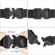 可调节军用战术腰带 - 男士耐用尼龙材质腰带 - 彩色 - 查看 5