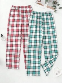 Women Allover Printed Relaxed Cottonline 2pcs Multi Pack Regular Sleep Bottom - Multicolor - View 2