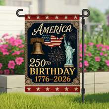 1776-2026 USA 250th Anniversary Garden Flag Commemorative Double-Sided Printed Outdoor Flag Spring Revival, 30 X 45cm - 花園旗幟 - 查看 10