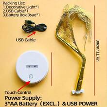 72 LED Desktop Bonsai Tree Lamp, Artificial Tree Light With Touch Switch And USB Port, Suitable For Bedroom, Desk, Christmas, Party, Birthday, Indoor Decor - Perfect Gift For Mother And Women - Warm white light - View 4