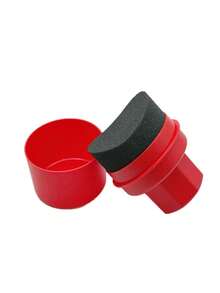 1pc Car Tire Waxing Sponge Car Wax Applicator Pad With Lid Curved Easy Waxing Tire Sponge Tire Cleaning Tools Detailing Brush - Multicolor - View 15