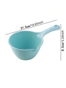 1pc Long Handle Water Scoop For Water Fights, Hair Washing, Rinsing, Bathing, Kitchen Use, Thick Plastic Water Ladle - Multicolor - View 8