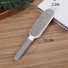 Multi Functional Double-Sided Brush, Suitable For Cleaning Pet Hair And Clothing Fluff On Clothing, Sofas, Furniture, And Carpets - No Power Supply Required. The Perfect Gift Choice For Valentine's Day, Halloween, Christmas Or Birthday Parties - 淺灰色 - 查看 9