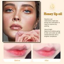 EELHOE Kit de Cuidado Labial de Miel Natural con Vitamina E - Portátil para Uso Diario y Reparación Nocturna, Ligero Sin Residuo, Suaviza Cutículas, Diminuye Líneas, Mejora Tonos Opacos, Labios Suaves - Honey - Ver 11