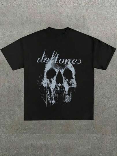 Kull And 'defton Es' Band Tribute Printed Casual Soft Short Sleeve Pure Cotton 220gsm T - Shirt
