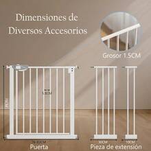 zxxabisign  De  para s y Perro Blanco Rea para Mascotas Sin Peraciones Barandal para Escaleras para Gato Anco Expande 83-123 Facil De Montar 123x78perro trepa escalera - como en la foto - Ver 7