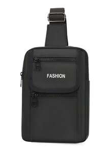 Multi-Functional Minimalist Men's Chest Bag, Large Capacity Casual Water-Resistant Shoulder Bag, Fashion Versatile Crossbody Bag - Multicolor - View 12