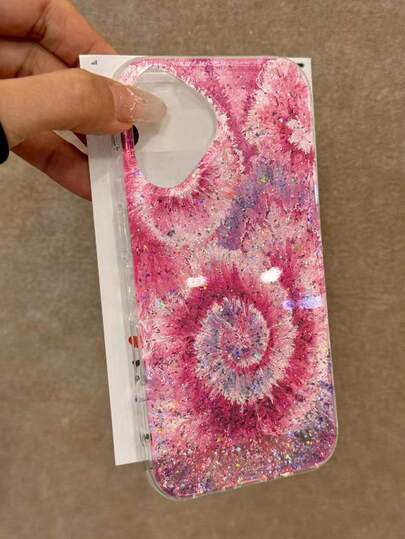 Gradient Tie Dye Colorful Resin Glitter Stylish Shockproof Thick Phone Protective Case Compatible With Iphone 17/17 Pro/17 Pro Max, 16/11/16 Pro/16 Plus/16 Pro Max/16e, 15 Pro Max, 13/14/12/XS/XR, 15 Pro Max, 16 XR/7/8, 16 Pro Max, 15 Pro Max, 12 Pro Max, 13 Pro Max, 14 Pro Max, 13, 11, 12 Pro, 14, P11 Soft Shell, P12 Anti-Drop, XS.XR Phone Case Cover