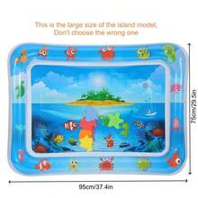 这款儿童充气水上乐园垫，有助于促进儿童的身体和感官发育。寒冷天气可注入40度以下的温水，炎热天气可注入适度凉水。垫子内含色彩鲜艳的水下场景和漂浮玩具，是户外亲子互动的理想之选。也是送给男孩女孩的完美礼物。 - 彩色 - 查看 36