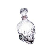 Whiskey Bourbon Tequila Decanter Red Wine Filter Liquor Dispenser Carafe Decanter For Alcohol Personalized Gifts Retirement Gift - 750ml skull - 查看 5