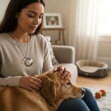 1pc Personalized Pet Name Bracelet, Custom Stainless Steel Round Disc Charm, Adjustable Braided Rope Bracelet For Women, Waterproof Pet Lovers Jewelry Gift - Multicolor - View 2