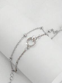 1pc Fashionable Minimalist Versatile Link Chain Bracelet - A Bracelet With Interlocking Links - View 2