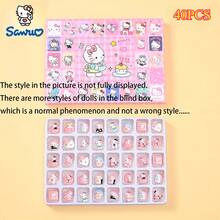 三丽鸥盲盒玩具套装（24/40个），收藏人偶，适合14岁以上人群，颜色随机，非常适合作为生日、情人节、圣帕特里克节、复活节礼物（注：人偶随机包含，不限于图片所示款式） - 彩色 - 查看 7