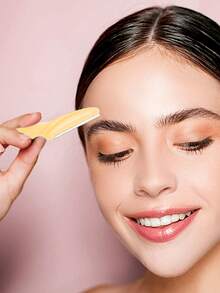 40/20件套咖啡色眉毛修剪器和剃须刀套装,眉毛修剪器和剃须刀,去角质和脱毛工具,身体脱毛修剪器和面部及眉毛剃须刀套装,长柄刀片配有精密保护盖,适合女性旅行时修眉,赠品,旅行,平价好物,旅行必备 - 黃色 - 查看 7