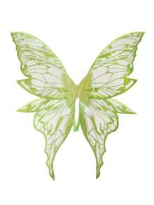 1pc Extra Large Gold Foil Four-Leaf Butterfly Wings, Shiny Transparent Wings For Adult Fairy Costume, Halloween Angel Wings For Women - Multicolor - View 31