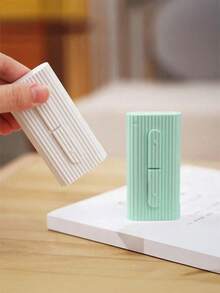 便携式旅行自动牙签筒，配有细牙线，口腔护理 - 多色 - 查看 4