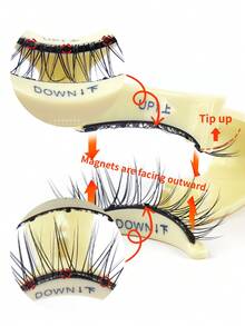 MAGEFY 1 Set magnetische Wimpern mit Applikator, kein Kleber & kein Make-up Entferner nötig, natürliche vernetzte Full Lash Extension, weich & tragbar, Augen Schönheit verbessern, leicht & nicht reizend, wiederverwendbar täglich, Katzenaugen & 3D Kunstmink Wimpern, elegantes Geschenk, Essentials für Sommerreisen, Strandurlaub, Camping - Natürliche Wimpern - Übersicht 9