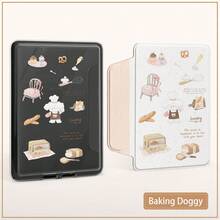 For Kindle Case - Transparent Acrylic Magnetic Detachable, Warm Cartoon Puppy Design, Compatible With Kindle 11th, Kindle Paperwhite 6 - Apricot - View 6