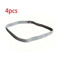 4条装男女通用弹力发带，防滑发带，迷你弹力吸汗带，适合瑜伽、化妆，男女青少年通用（黑色） - 彩色 - 查看 8