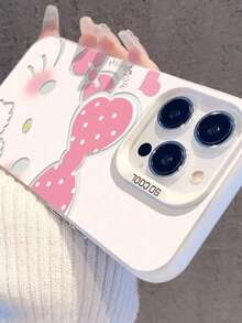 SANRIO Pink Bow Kitty Cat Compatible With Apple 17 Pro Max Phone Case, Cute Girly 16/17, Minimalist 15 Pro, Cartoon 14 Plus, Shockproof 13, Creative 12/11 Protective Cover - Multicolor - View 3