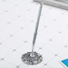 1pc Diamond Ballpoint Pen, Suitable For Bank, Hotel Counter - Multicolor - View 6