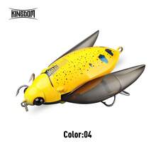 KINGDOM 1PC 高噪音甲虫路亚饵 55mm 10.5g 浮水型钓饵，超远投，仿生鱼饵，仿真设计，精美涂装 - 彩色 - 查看 11