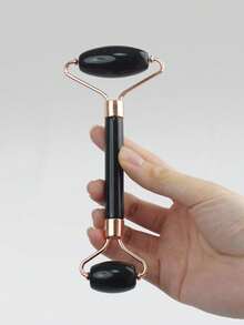 2pcs Facial Beauty Massage Tool Set, Double Roller, Triangle Scraper Body Massage Tool Set, Beauty, Skincare, SPA, Self-Care, Skincare Tools, Facial Care, Beautician Supplies, Massage, Facial Massage Tools, Facial Roller (Green/White/Pink) - Green - View 18