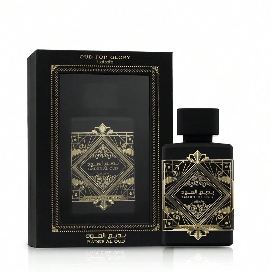 Lattafa Bade'e Al Oud, Oud For Glory For Unisex Eau De Parfum Spray, 3.4 Ounce - Bade'e Al Oud - View 1
