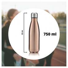 OISE ART STORE Borraccia Sportiva 750 Ml Acciaio Inox Doppia Parete Per Sport Scuola Ufficio - - Multicolore - Visualizzare 1