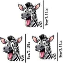 1pc/2pcs/3pcs Durable Long-Lasting Heat Transfer Stickers With Funky Zebra Patterns, For DIY On T-Shirts, Sweatshirts, Jeans, Hoodies, Backpacks, Jackets, Handbags, Pillows - 3PCS-s - View 8