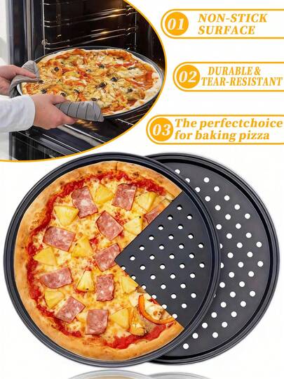 12-Inch Pizza Baking Pan, Kitchen Baking Tray, Silicone Mold With Non-Stick Surface, Easy To Clean, Perfect For Everyday Family Meals, Themed Parties, Gatherings, Restaurants, Hotels, And Kitchens. An Ideal Baking Tool, Cake Molds